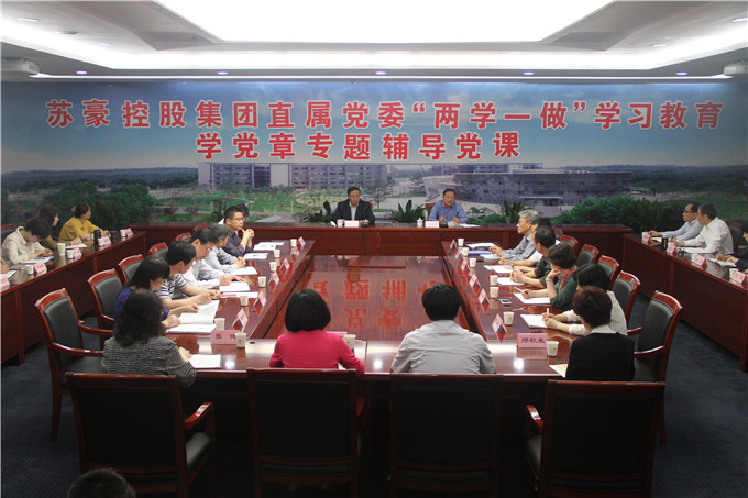 蘇豪控股集團黨委書記帶頭講黨課啟動支部學(xué)習(xí)教育
